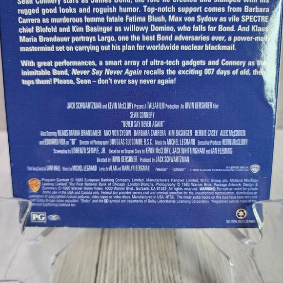 Never Say Never Again VHS Tape 1995 - Sean Connery - Picture 4 of 5